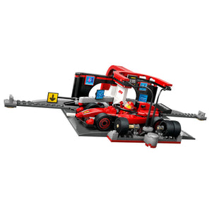 LEGO® City Parada En Pits De F1 Y Equipo De Mecánicos Con Auto Ferrari