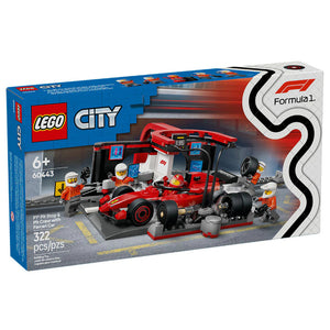 LEGO® City Parada En Pits De F1 Y Equipo De Mecánicos Con Auto Ferrari