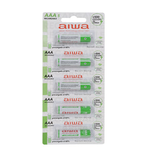 Blister 5 Pilas AAA Aiwa