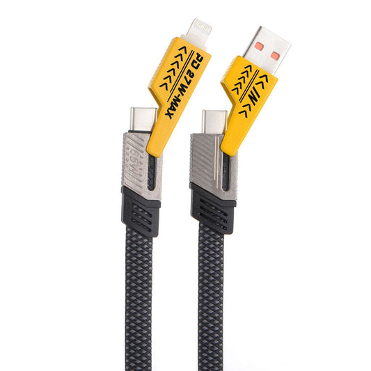 Cable Usb Universal 4 En 1 Carga Rapida 1M Fiddler