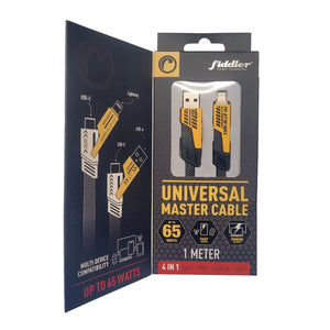 Cable Usb Universal 4 En 1 Carga Rapida 1M Fiddler