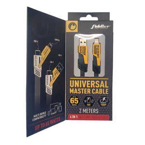 Cable Usb Universal 4 En 1 Carga Rapida 2M Fiddler