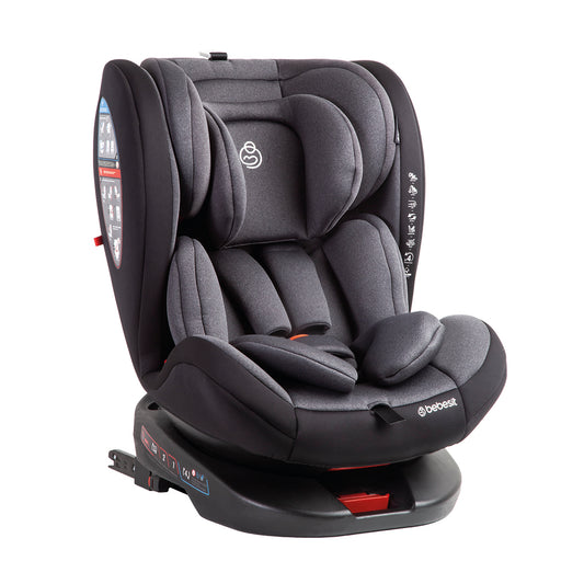 Silla de Auto Convertible 360° Isofix Saturn Gris