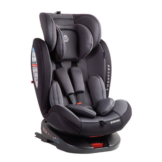 Silla de Auto Convertible 360° Isofix Saturn Gris