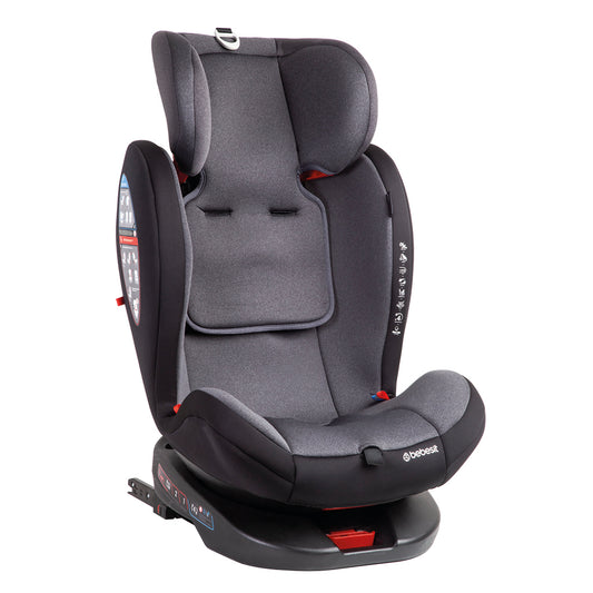 Silla de Auto Convertible 360° Isofix Saturn Gris