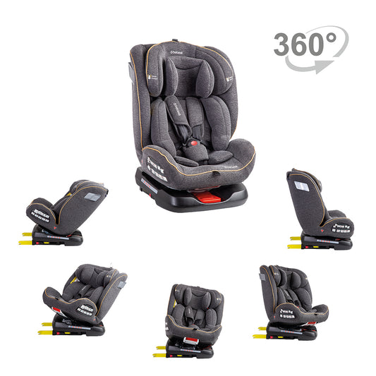 Silla de Auto Convertible 360° Isofix Supra Gris