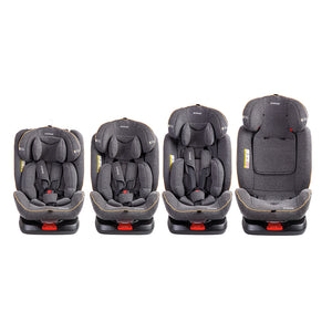 Silla de Auto Convertible 360° Isofix Supra Gris