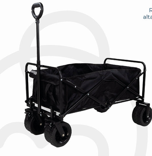 Carrito Plegable Camping Playa Niños Negro
