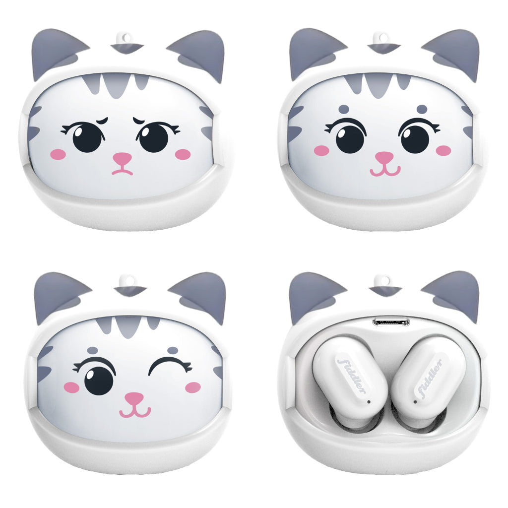 Audifonos Bluetooth Rolling Face Cat