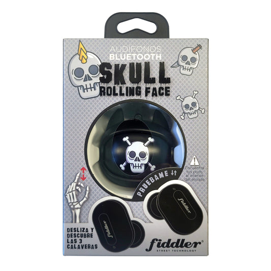 Audifonos Bluetooth Rolling Face Skull