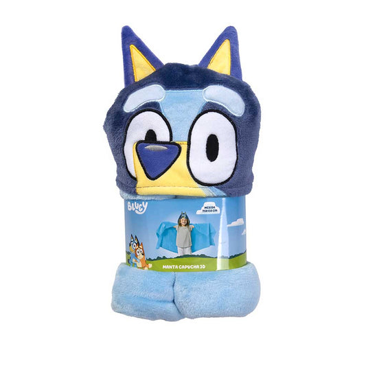 Manta capucha 3D 75x180cm Bluey