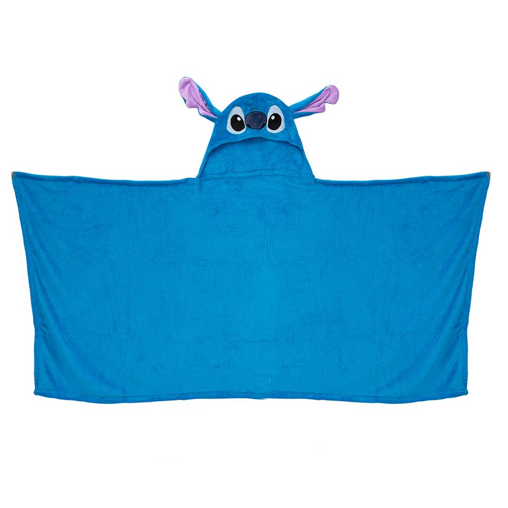Manta capucha 3D 75x180cm Stitch