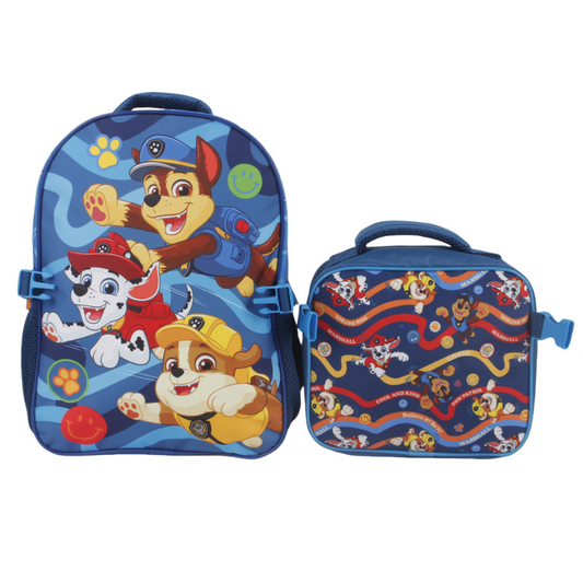 Combo Paw Patrol 1 Paraguas + 1 Mochila Con Lonchera Chase