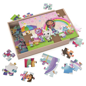Gabby’s Dollhouse 3 Puzzles de Madera 24 Piezas