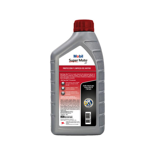 Aceite Moto 2T Mineral 1 L Mobil Super
