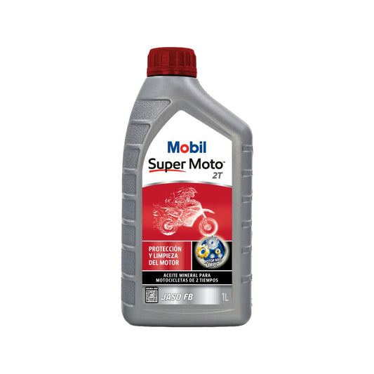 Aceite Moto 2T Mineral 1 L Mobil Super