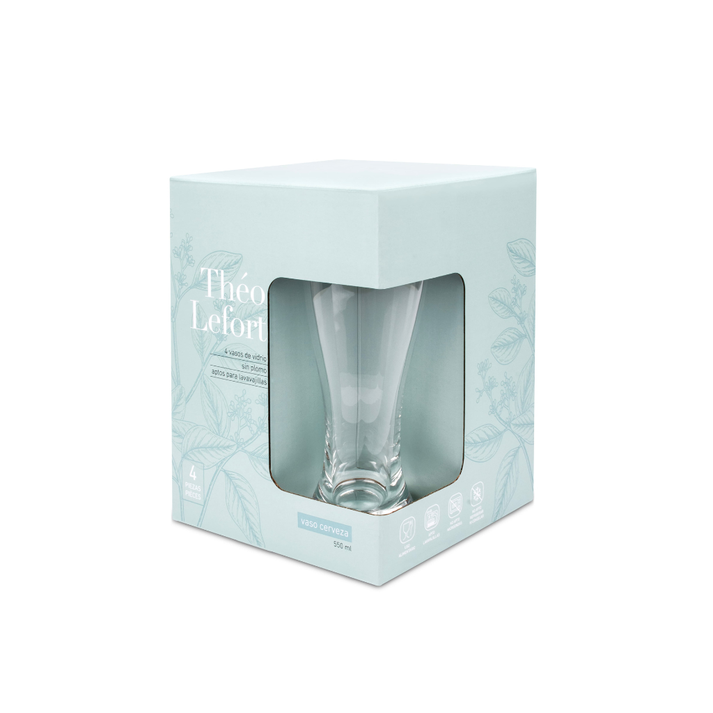 Pack de 4 Vasos Cerveza 580ml