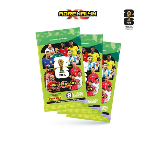 Combo Starter Pack + 3 Sobres Adrenalyn XL FIFA World Cup 2026 Panini
