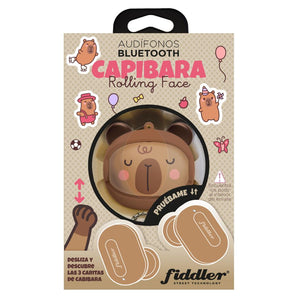 Audífono Bluetooth Rolling Face Capibara Fiddler