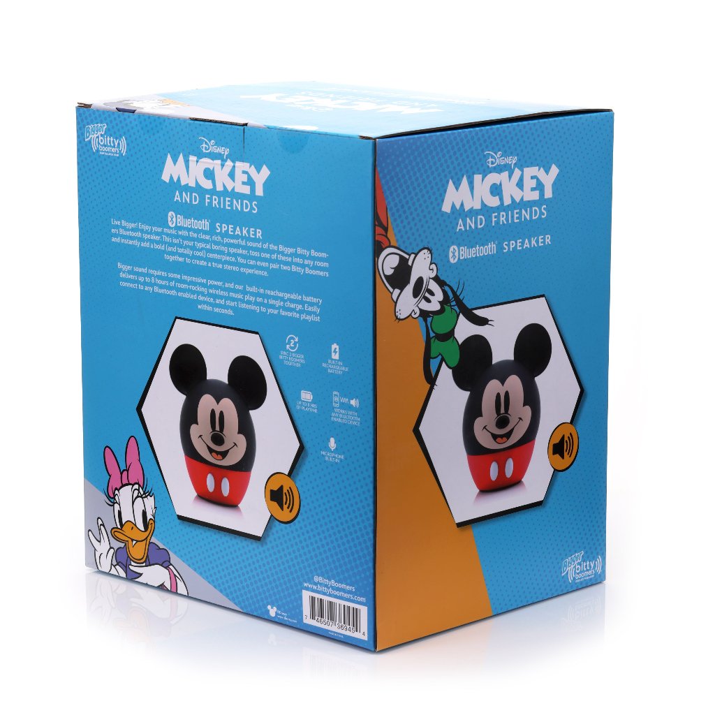 Mega Parlante Bluetooth - Mickey Disney - Bitty Boomers 8"