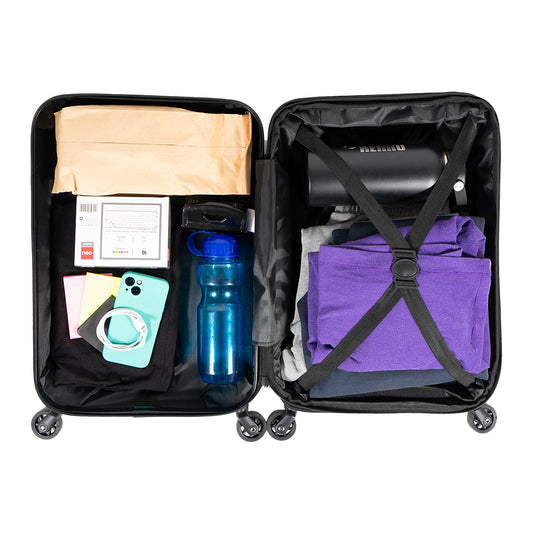 Combo Maleta Cabina y Mochila Viaje Viral Cabina Expandible 40L. Negro