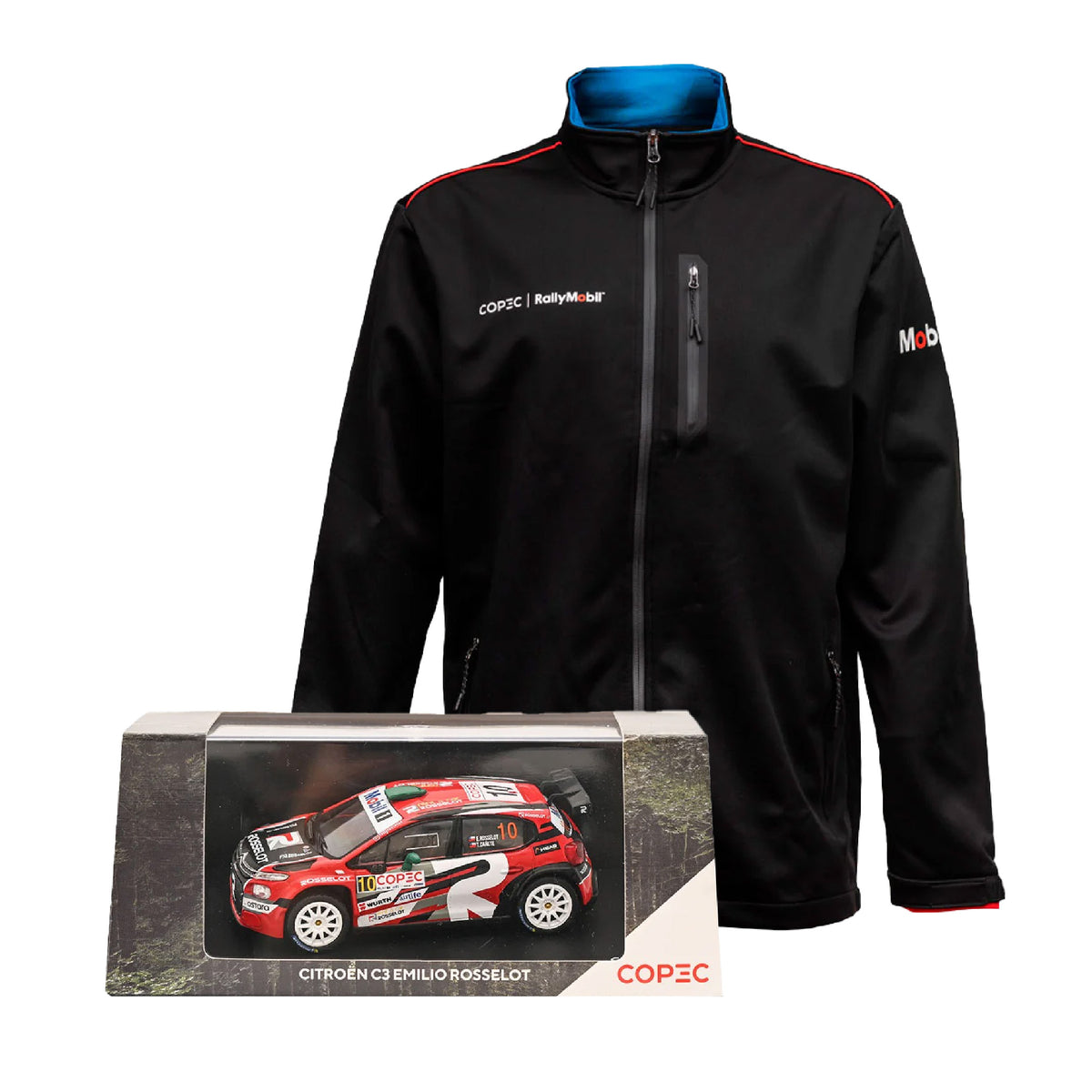 Combo Chaqueta Softshell WRC + Auto A Escala E. Rosselot. - L