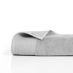 Set 4 Toallas De Baño Mashini Gris 90x150 cm