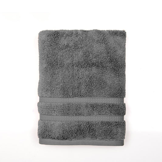 Set 3 Toallas Soft Twist Mashini Gris 600 g/m² 3 Tamaños
