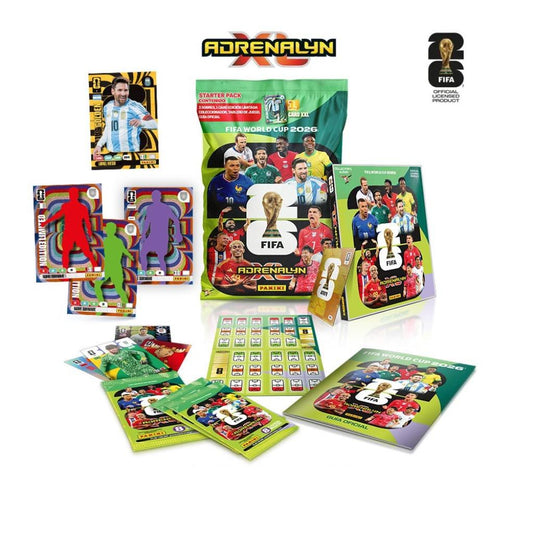 Combo Starter Pack + 3 Sobres Adrenalyn XL FIFA World Cup 2026 Panini