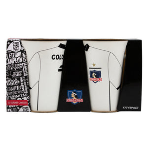 Set 2 Tazones Colo Colo