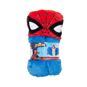 Manta capucha 3D 75x180cm Spiderman