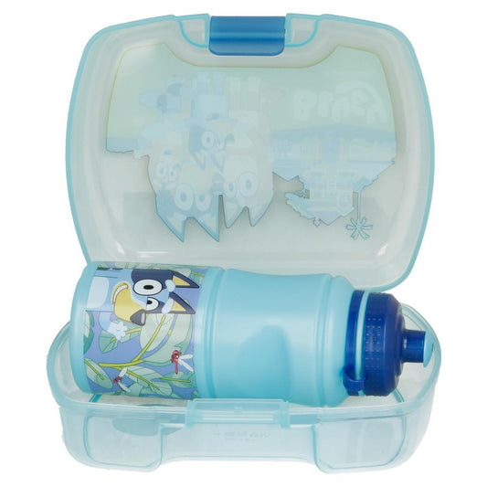 Set Premium Porta Sandwich + Botella Bluey