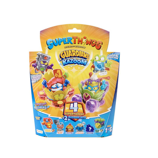 Superthings Guardians of Kazoom Blister Pack 4 Figuras + Kazoom Jets