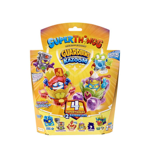 Superthings Guardians of Kazoom Blister Pack 4 Figuras + Kazoom Jets
