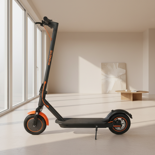 Scooter Eléctrico 8.5". 25 km/hr. (Rueda Anti Pinchazos) 300W / 10A. Plegable + Suspensión