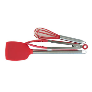 Set De Utensilios De Cocina Silicona 6 Piezas Rojo Doral