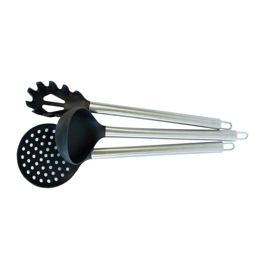 Set Batería De Cocina Wens Black y Utensilios Doral 13 Piezas