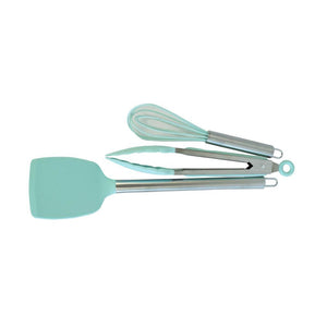 Set De Utensilios De Cocina Silicona 6 Piezas Turquesa Doral