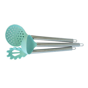 Set De Utensilios De Cocina Silicona 6 Piezas Turquesa Doral