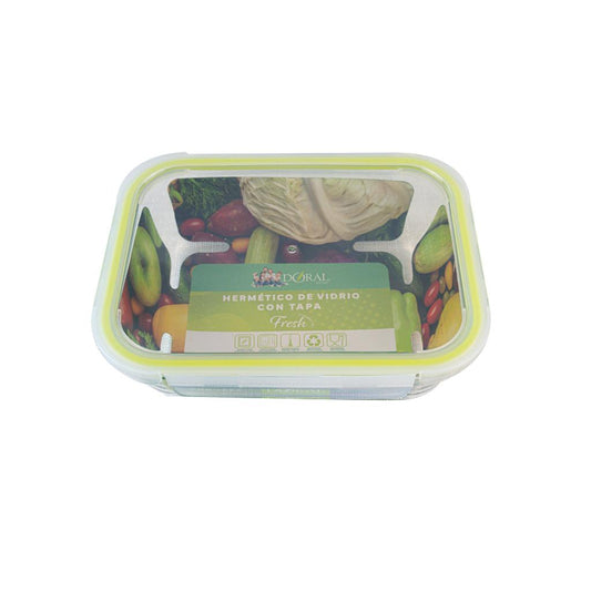 Combo Herméticos de Vidrio Borosilicato 1500, 1050, 640 y 370 ml Doral