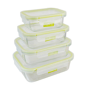 Hermético De Vidrio Borosilicato Fresh Rectangular 640 Ml Doral