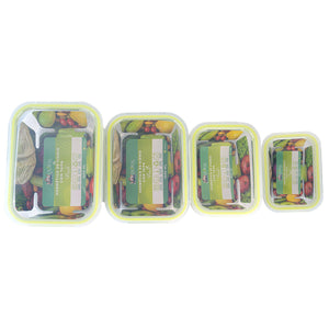 Hermético De Vidrio Borosilicato Fresh Rectangular 370 Ml Doral
