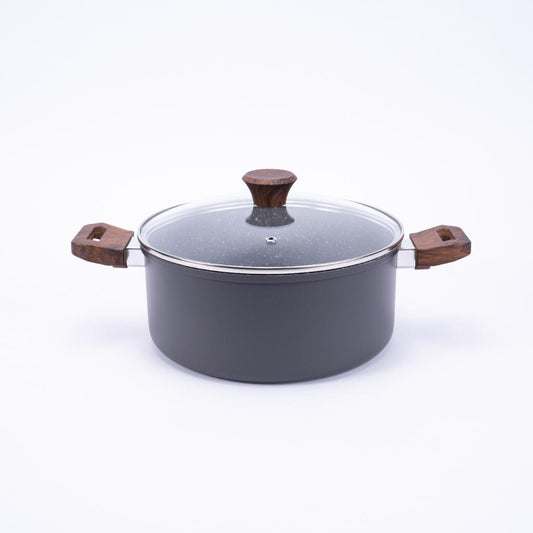 Set Batería De Cocina Alessandria Gris + Utensilios Doral 11 Piezas