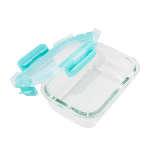 Hermético De Vidrio Borosilicato Fresh Lock Rectangular 370 Ml Doral