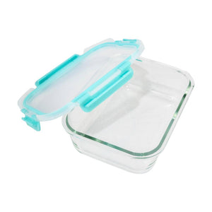 Hermético De Vidrio Borosilicato Fresh Lock Rectangular 1000 Ml Doral
