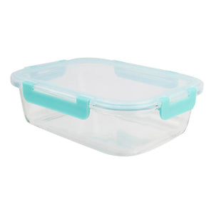 Hermético De Vidrio Borosilicato Fresh Lock Rectangular 1500 Ml Doral