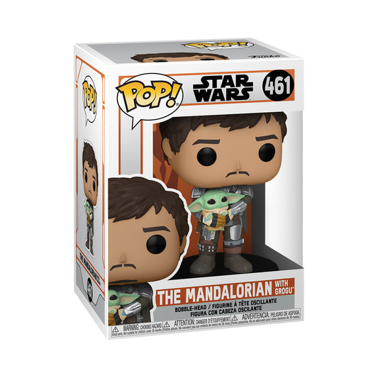 Funko Pop Star Wars Mando Holding Child