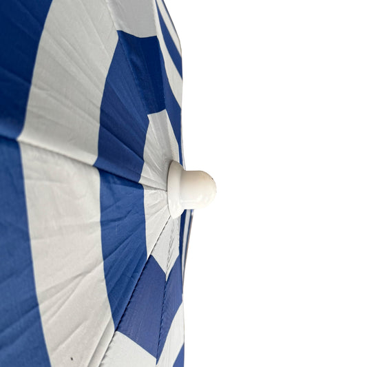 Combo 2 Sillas Plegables Apoya brazos Verde y Celeste Navigator + 1 Quitasol UV 1,6m Llaima Azul/Blanco