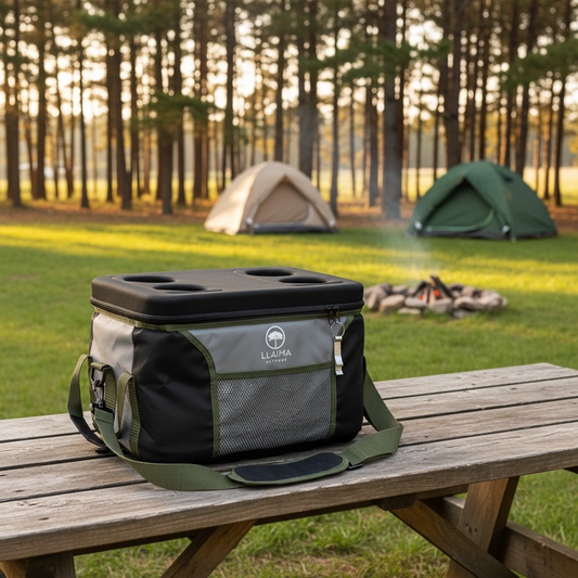 Bolso Cooler 25L Plegable con Tapa Dura 4 posavasos