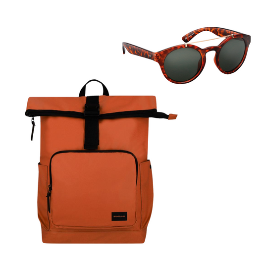Combo 46% OFF: Mochila Preston Café + Lentes de sol Rotter & Krauss